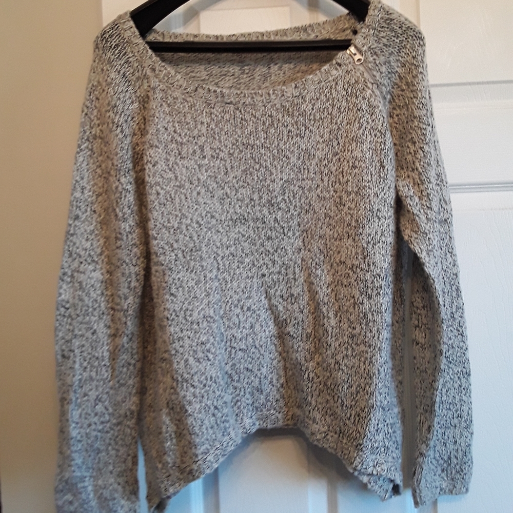 Grey knit sweater